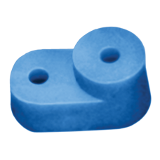 Ізолятор кутовий для "О" шини синій (200 штук) IEK