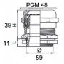 Сальник металевий PGM 48