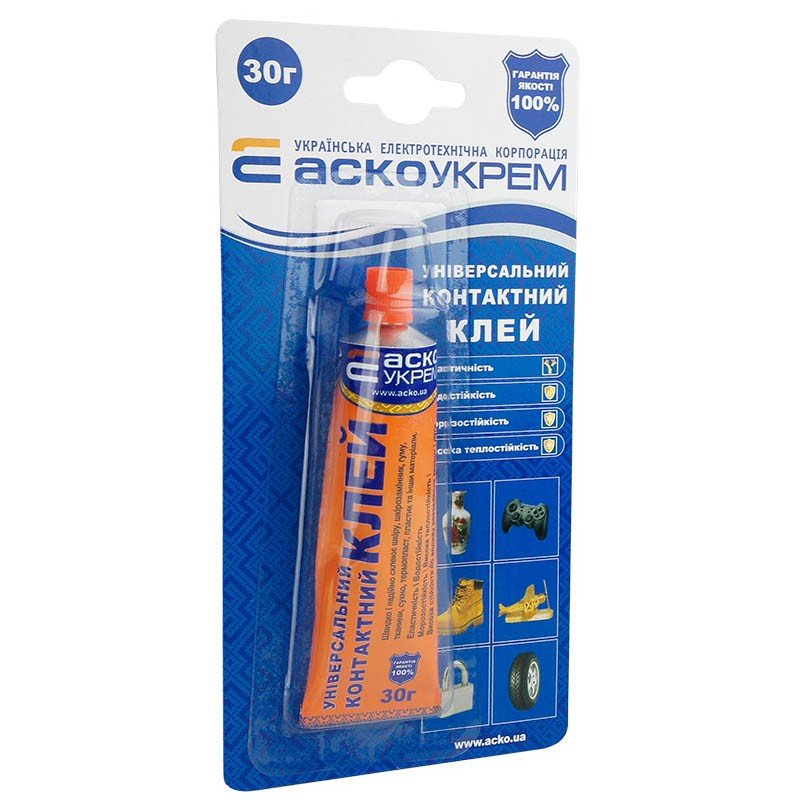 Універсальний Контактний Неопреновий клей (блістер) 1шт - 30г