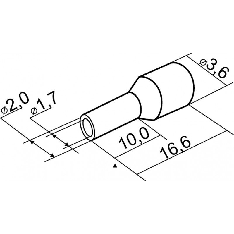 Наконечники трубчасті НТ 1,5-10 червоні (100 шт.)