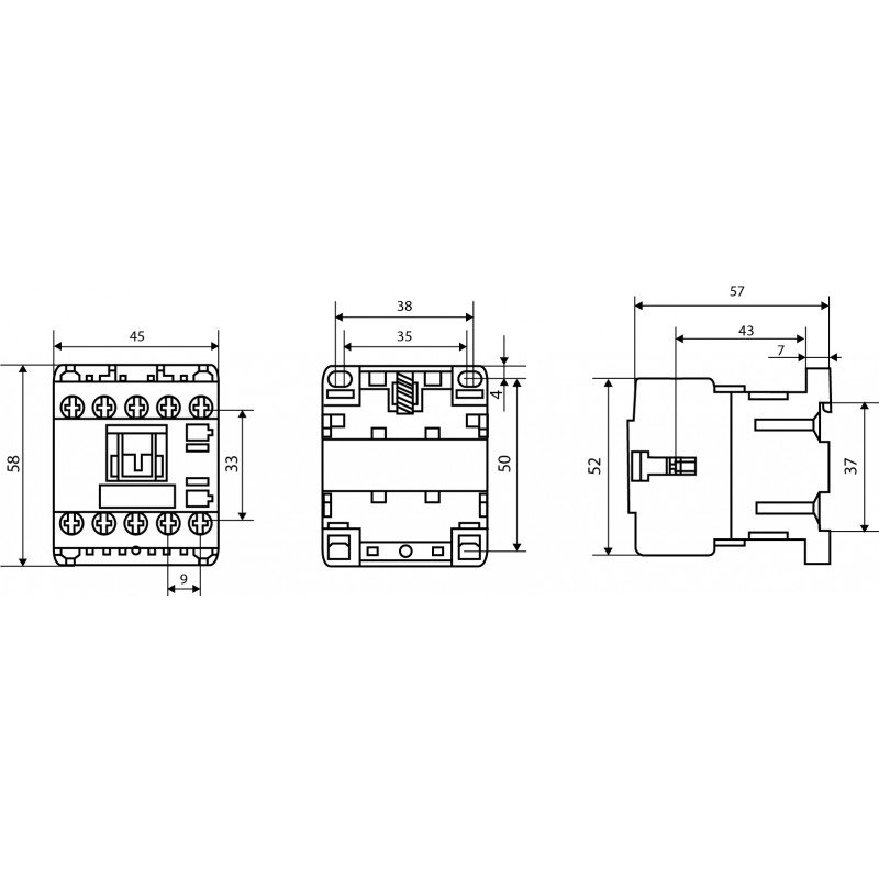 Пускач ПМ 0-09-10 F7 110В (LC1-K0910)