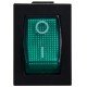 KCD1-2-101N GR/B 220V Перемикач 1 клав. зелений з підсвічуванням