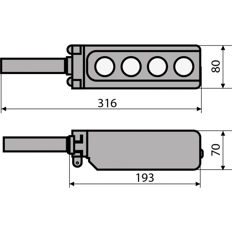 Пост кнопковий XAL-B3-2913К з ключем