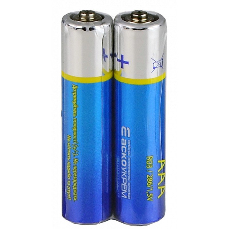 Батарейка сольова AАА.R03.SP2 (shrink 2)