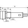 PL1-101 220В Сигнальна арматура зелена