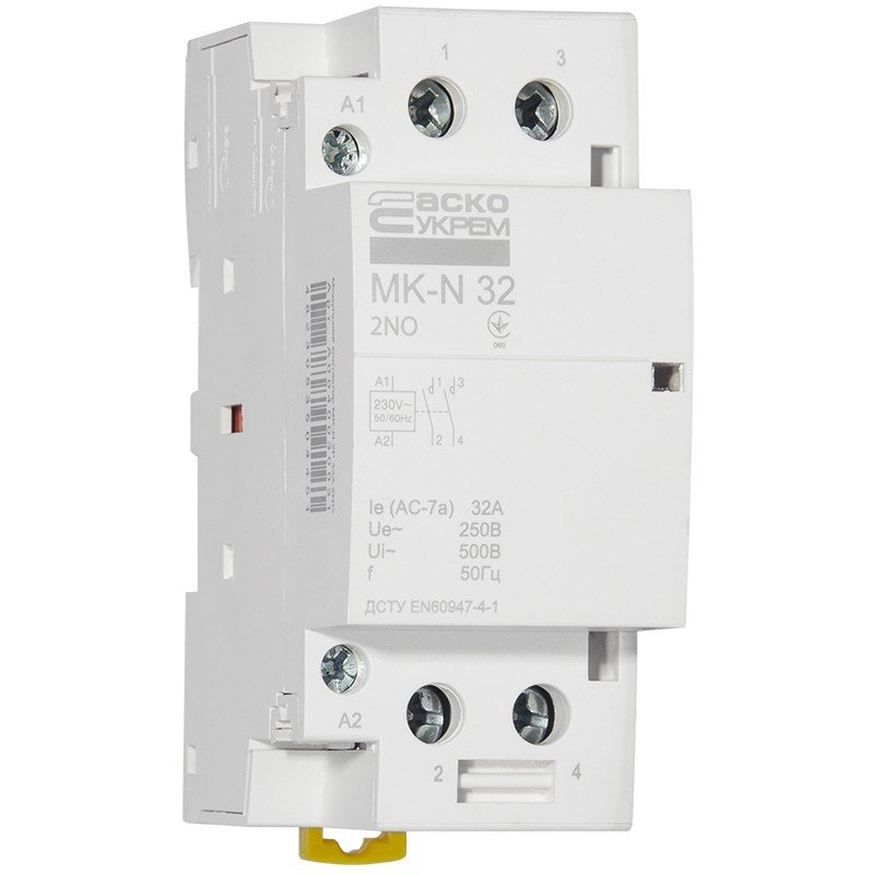 Модульний контактор MK-N 2P 32A 2NO 220V