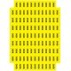 Знак "380 В" жовтий 45х22 (на аркуші 113 шт)