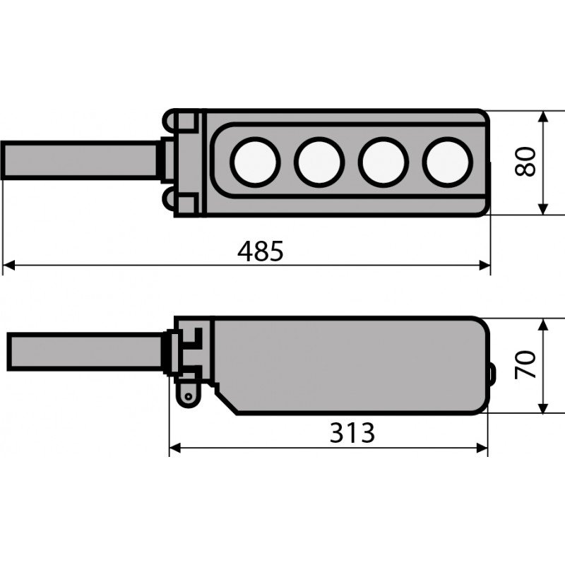 Пост кнопковий XAL-B3-6913К з ключем