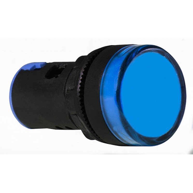 Сигнальна арматура AD22-22DS синя 12V АC/DC