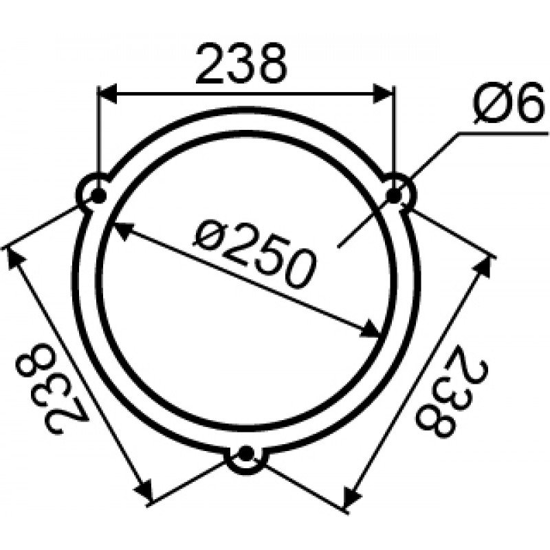 Дзвоник EBL-2502 (250 мм)