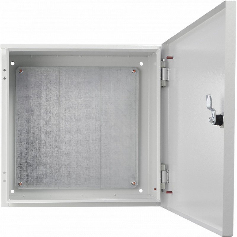 Корпус з монтажною панеллю металевий 40*40*20, IP31, серії UBox