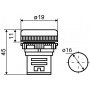 Сигнальна арматура AD16-16DS червона 24V АC/DC