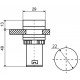 Зумер блимаючий AD22-22 BM/r червоний 220V АC