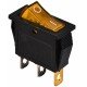 KCD3-101N 220V YL/B Перемикач 1 клав. жовтий з підсвічуванням
