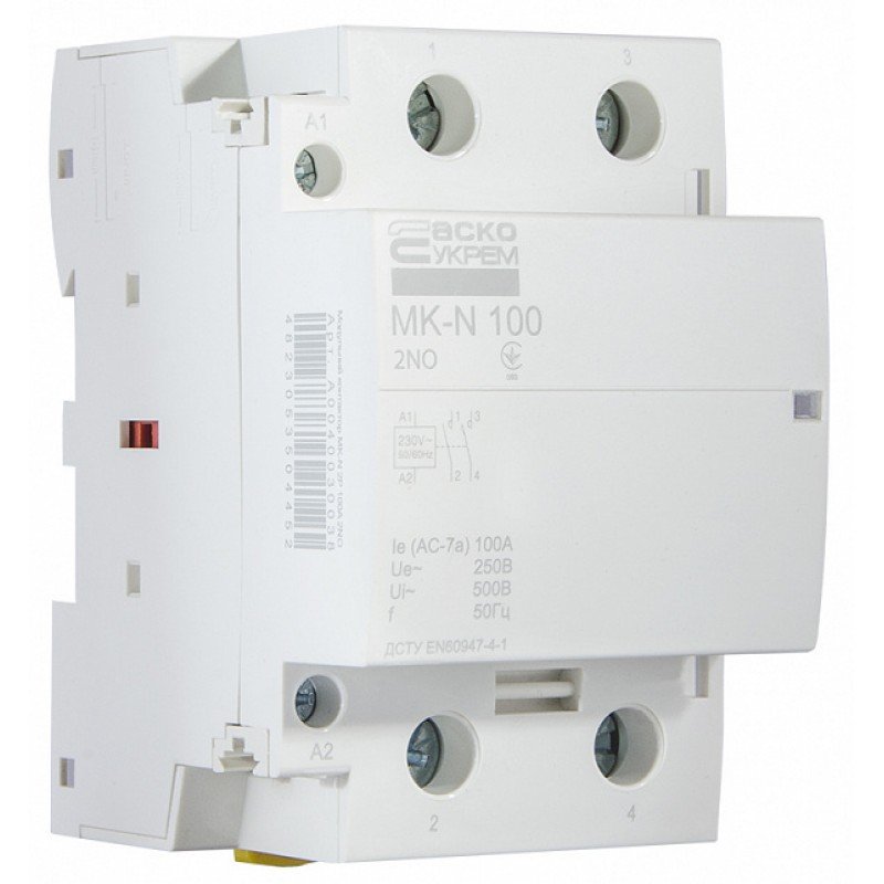 Модульний контактор MK-N 2P 100A 2NO 220V
