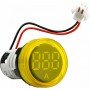 Круглий цифровий вимірювач струму ED16-22AD 0-100A (жовтий)
