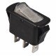 KCD3-101N-12 WH/B 220V Перемикач 1 клав. білий з підсвічуванням