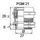 Сальник металевий PGM 21