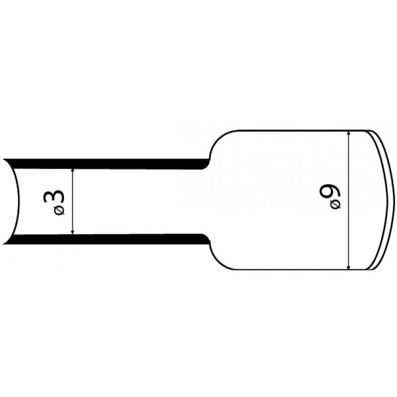 Термоусаджувальна трубка з клейовим шаром d 9,5мм чорна шт.(1м)