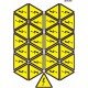 Знак"Небезпека ураження електричним струмом" 80 мм (на аркуші 29 шт)