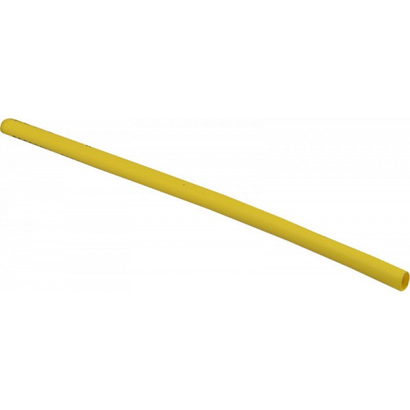 Термоусаджувальна трубка з клейовим шаром d 6,4мм жовта шт.(1м)