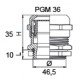 Сальник металевий PGM 36
