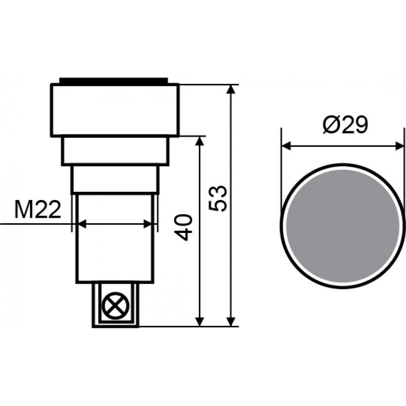 XB2-EH121 Кнопка "Старт" чорна з фіксацією (NO)