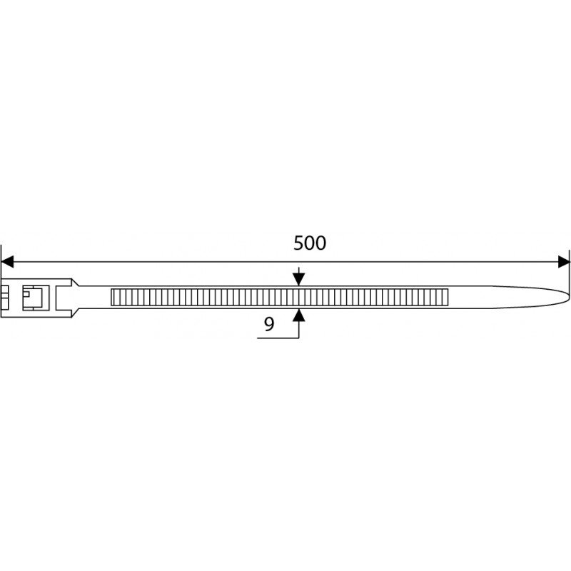 CHS-500RT (хомут багаторазовий) (100 шт.)