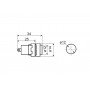 Сигнальна арматура AD22E-12DS червона 220V АC