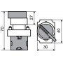 XB2-BD41 Кнопка поворотна 2-поз. з самоповерненням. Стандартна ручка