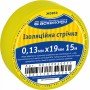 Стрічка ізоляційна 0,13мм*19мм/15м жовта