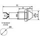 Сигнальна арматура AD22C-8 жовта 220V AC