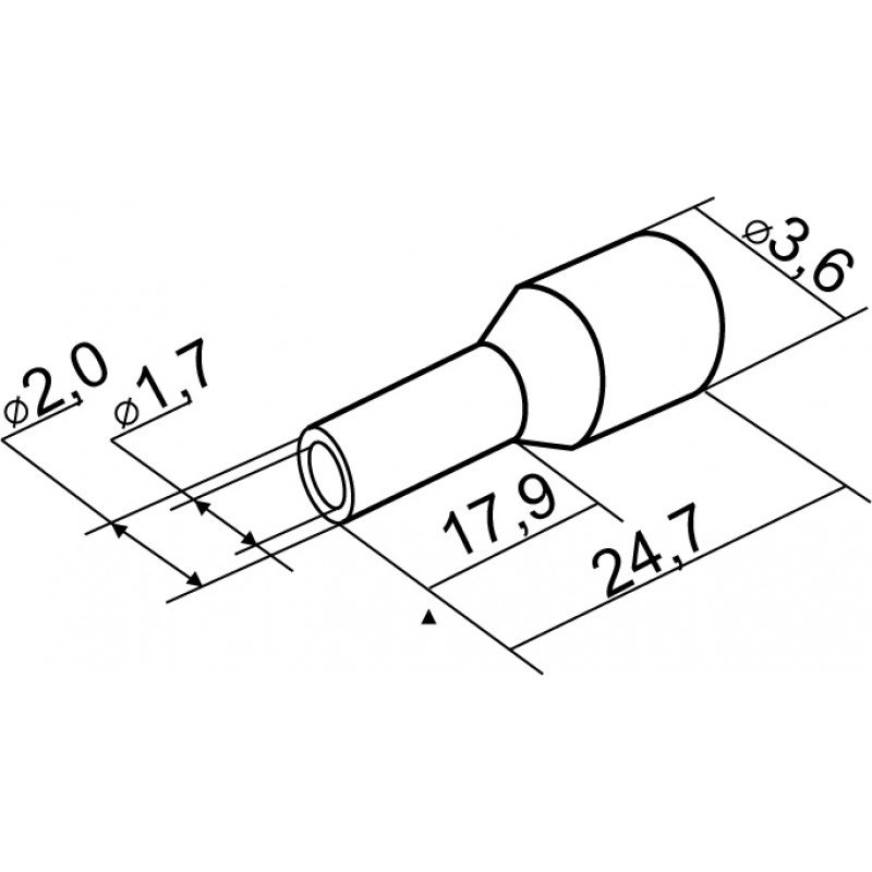 Наконечники трубчасті НТ 1,5-18 червоні (100 шт.)