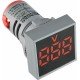 Квадратний цифровий вимірювач напруги ED16-22FVD 30-500В АС (червоний)