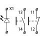 XAL-B376 Пост тримісний Старт1-Стоп-Сигнальна арм.