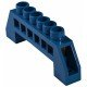 Нульова шина в пластиковому корпусі BC-6A 6 отв. (6*9)