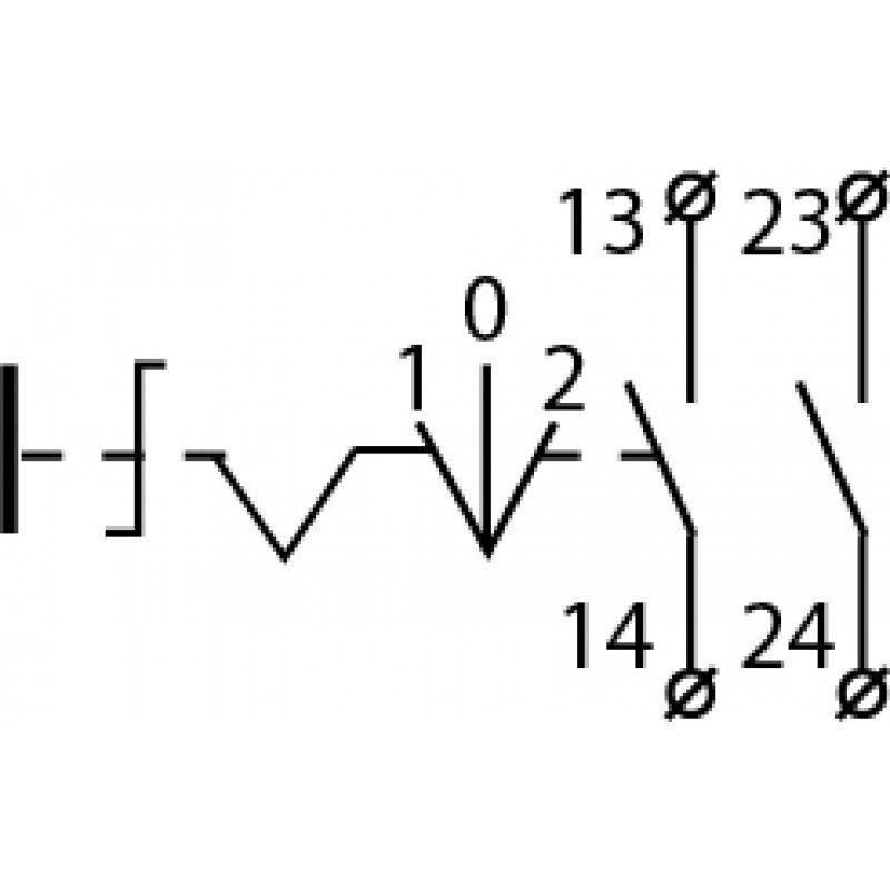 TB5-AD33 Кнопка поворотна 3-поз. Станд. ручка