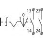 TB5-AD33 Кнопка поворотна 3-поз. Станд. ручка