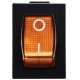 KCD1-2-101N YL/B 220V Перемикач 1 клав. жовтий з підсвічуванням