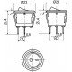 KCD1-5-101N GR/B 220V Перемикач 1 клав. круглий зелений з підсвічуванням