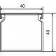 Перфорований короб 40*40/2000мм (В*Ш)
