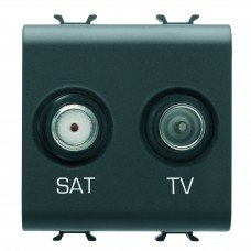 Розетка TV+SAT Chorusmart 2M чорний GEWISS