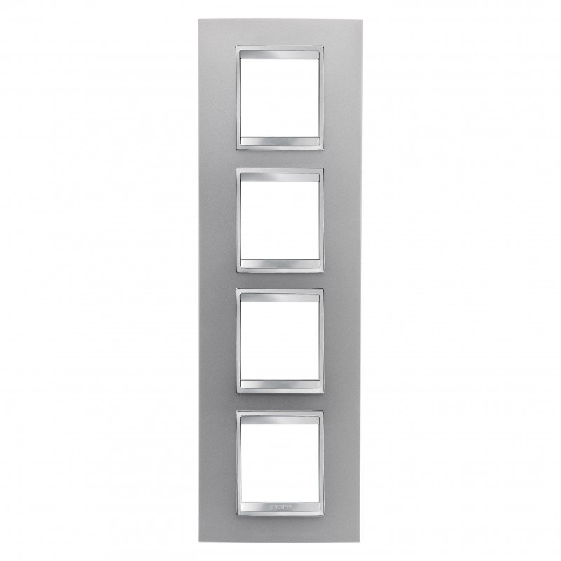 Рамка Chorusmart LUX 2+2+2+2M вертикальна титан GEWISS