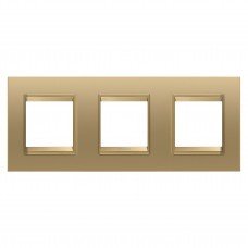 Рамка Chorusmart LUX 2+2+2M горизонтальна металева золото GEWISS