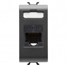 Розетка Інтернет Chorusmart RJ45 1M CAT.5E UTP чорний GEWISS