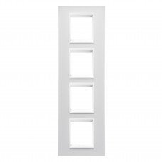 Рамка Chorusmart LUX 2+2+2+2M вертикальна монохром білий GEWISS