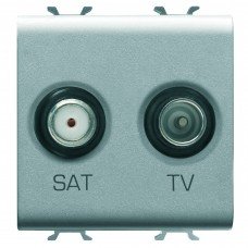 Розетка TV+SAT Chorusmart 2M титан GEWISS