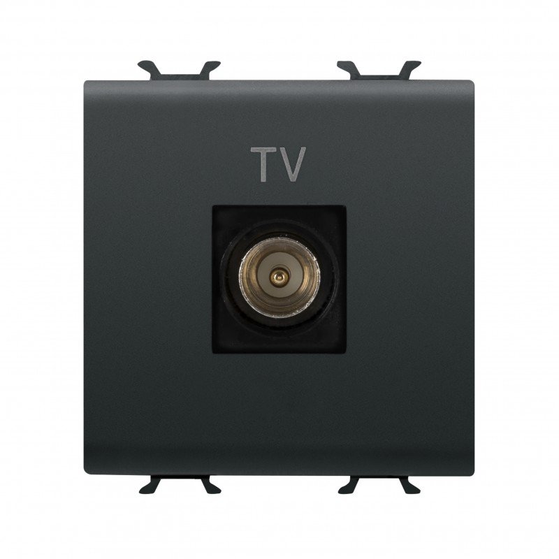 Розетка TV Chorusmart MALE CONN 9.5mm 2M чорний GEWISS