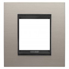 Рамка Chorusmart LUX 2M металева матовий алюміній/лава GEWISS