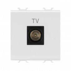 Розетка TV Chorusmart MALE CONN 9.5mm 2M глянцевий білий GEWISS